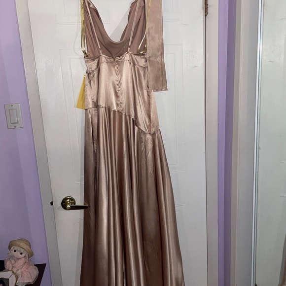 Bronx and Banco Leo Champagne Gown (size 10) - Picture 3 of 8